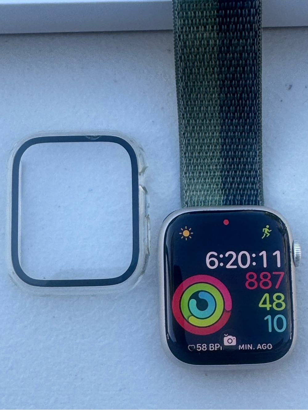 Apple Watch Series 7 Aluminum Case 45mm  w/ Charging Cable & 2 Watch bands